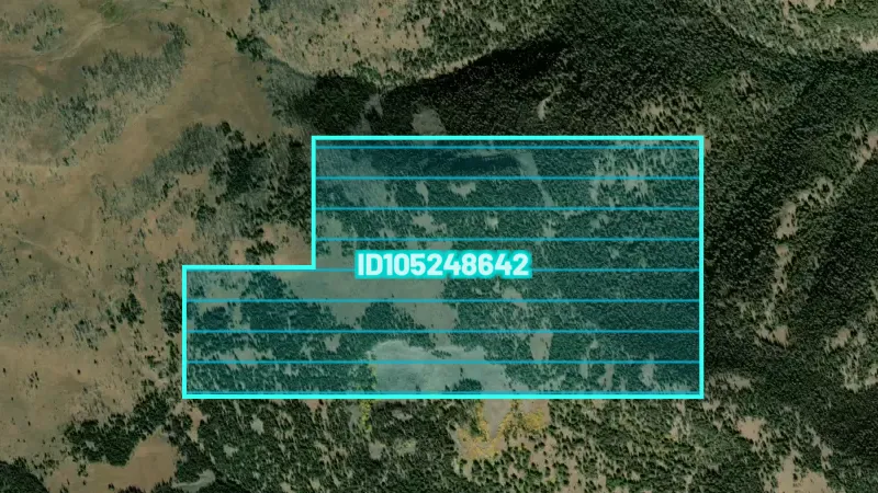 Active Tunnel Claims in Utah, drawn over satellite imagery