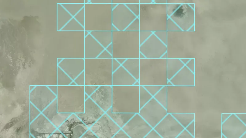Fish & Wildlife Areas in Utah, drawn over satellite imagery