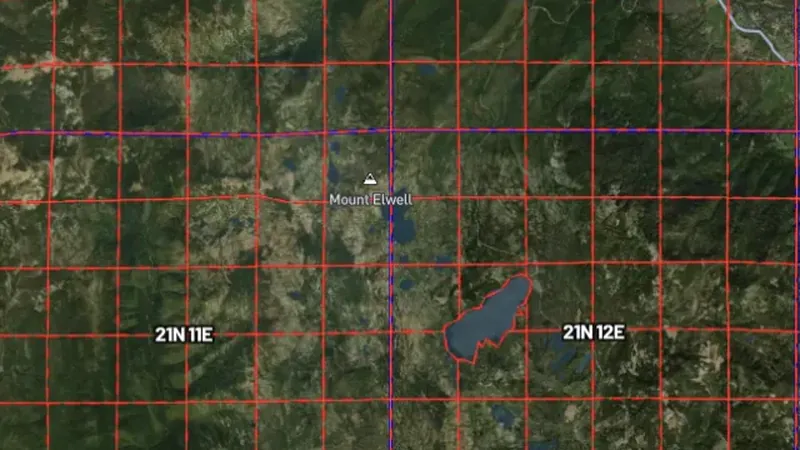 PLSS Survey Grid in the Detector Maps app, Utah