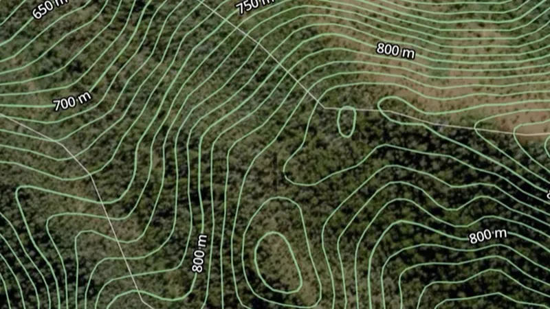 Contours in the Detector Maps app, Victoria