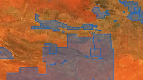 ILUA in Victoria, drawn over satellite imagery