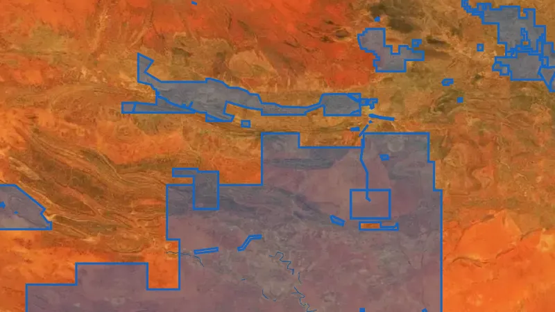 ILUA in Victoria, drawn over satellite imagery