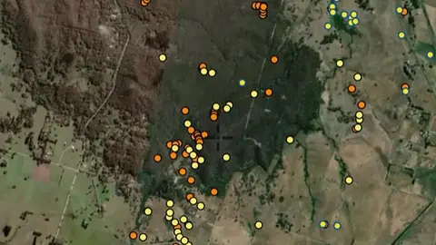 Shafts in the Detector Maps app, Victoria