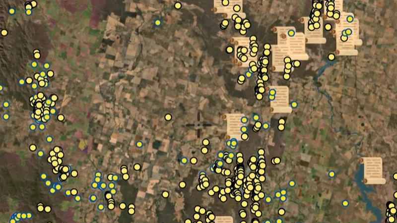 Historic Gold Nuggets in the Detector Maps app, Victoria