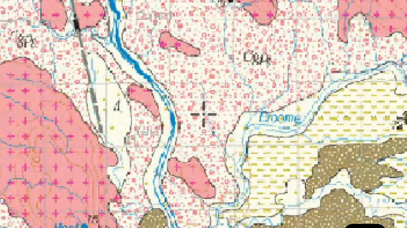 100k Mosaic Geology in the Detector Maps app, Western Australia