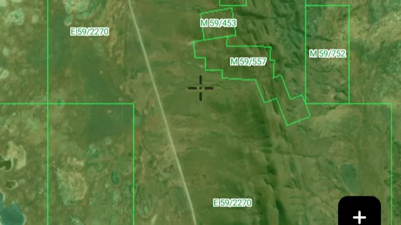 Live Tenements (DMIRS-003) in the Detector Maps app, Western Australia