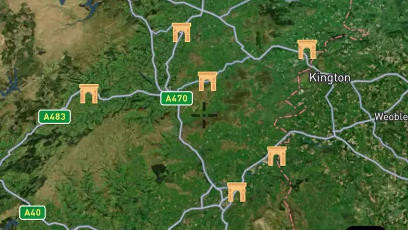 Ancient Places in the Detector Maps app, Wales