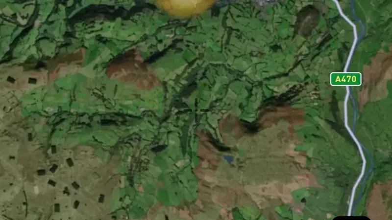 Early Medieval Finds Heatmap in the Detector Maps app, Wales