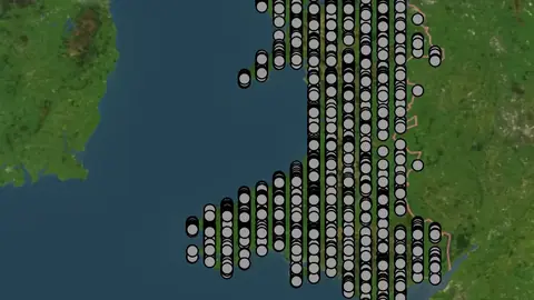 Other in Wales, drawn over satellite imagery