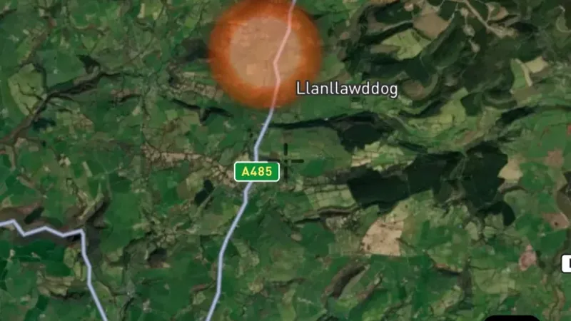 Iron Age Finds Heatmap in the Detector Maps app, Wales