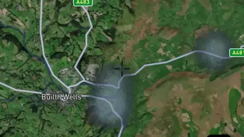 Post Medieval Finds Heatmap in the Detector Maps app, Wales