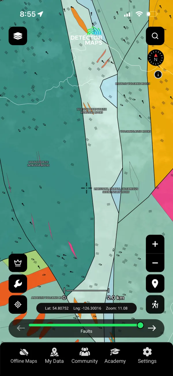 Bedrock Geology layer