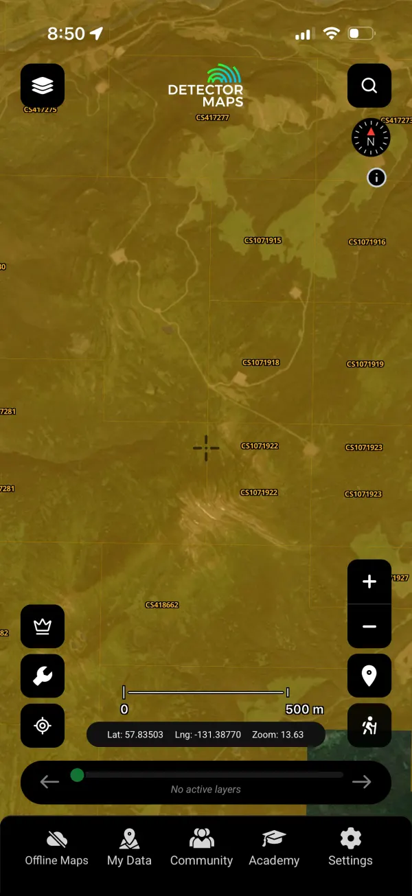 Current Mining Claims layer