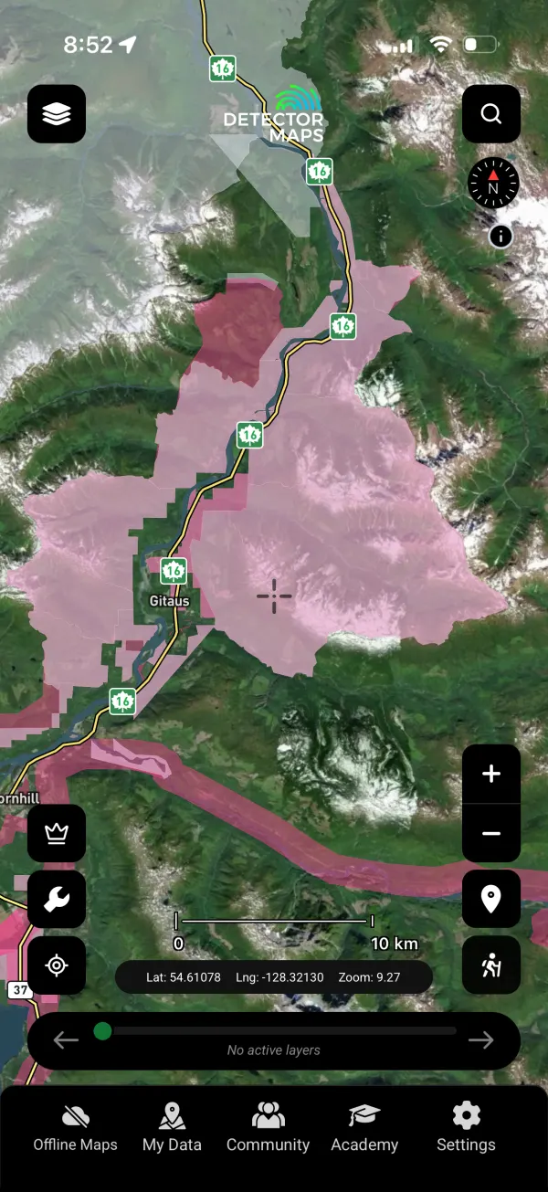 Mineral Reserve Sites layer