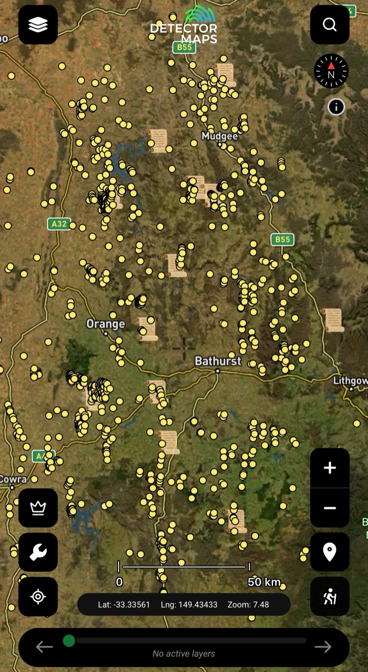 New South Wales historic workings layer