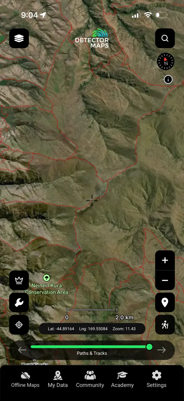 Paths & Tracks layer