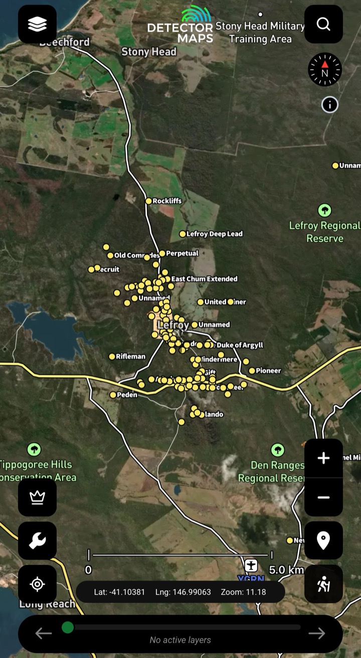 Tasmania historic workings layer