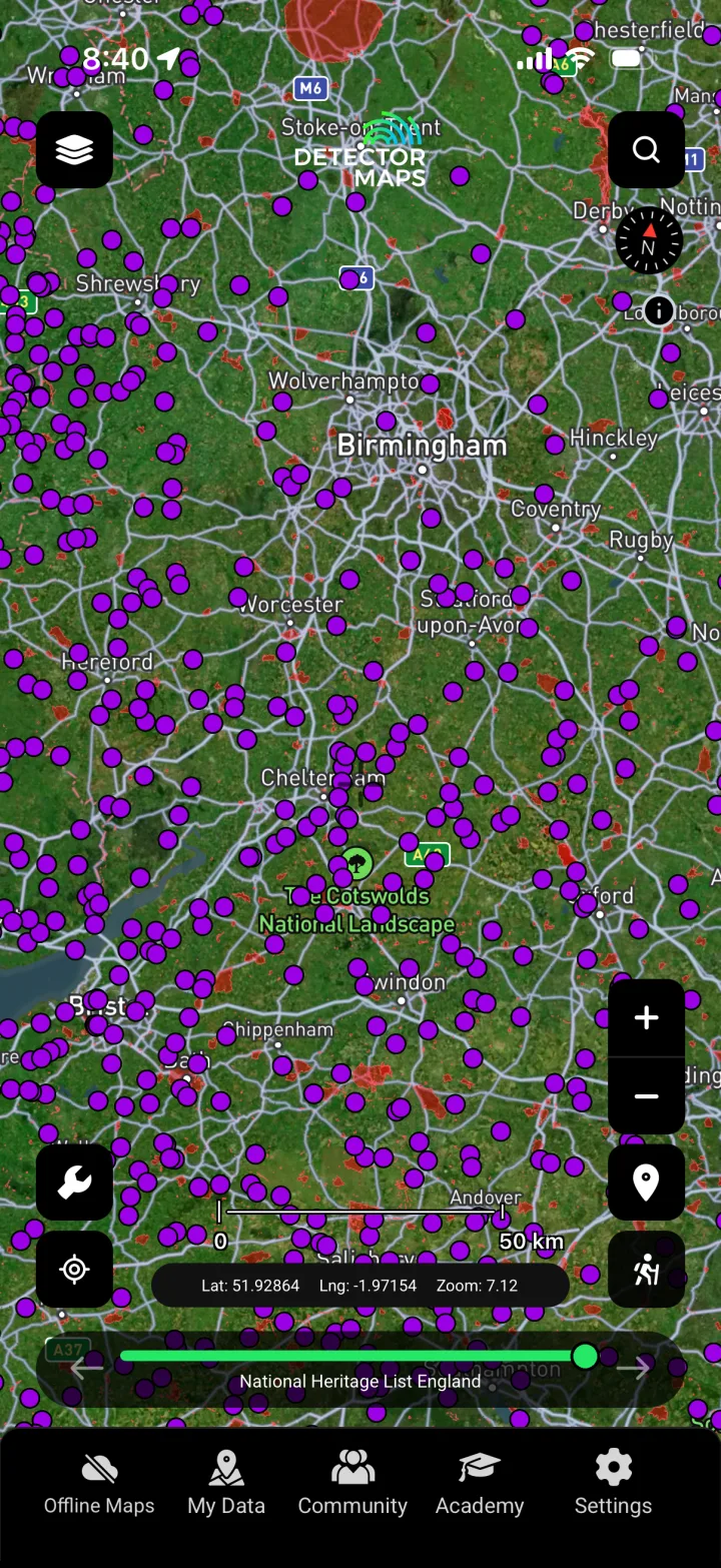 Hillforts layer
