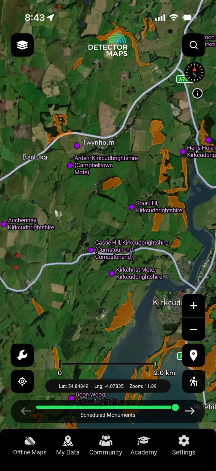 Hillforts layer